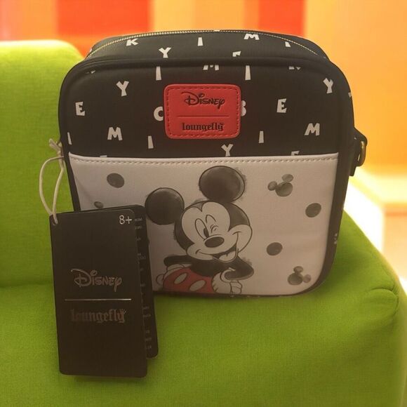 Loungefly Handbags - Loungefly Disney Mickey Mouse Watercolor Crossbody Bag NWT
